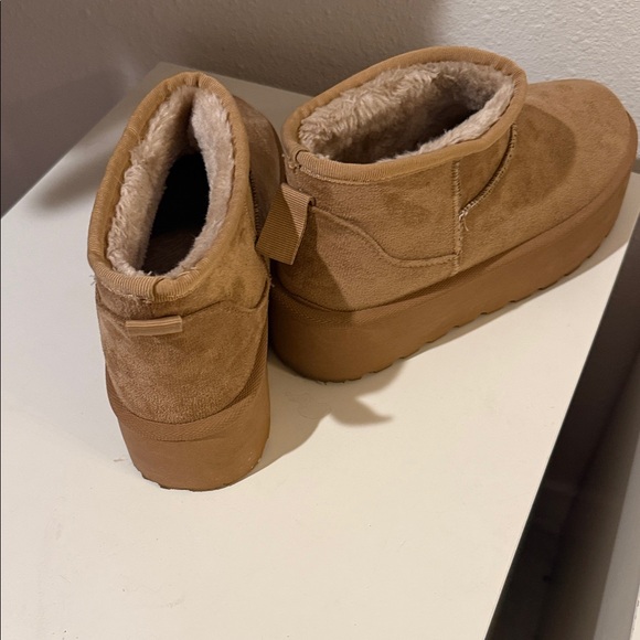 Cozy Tan Faux Fur Lined Boots - Picture 4 of 4